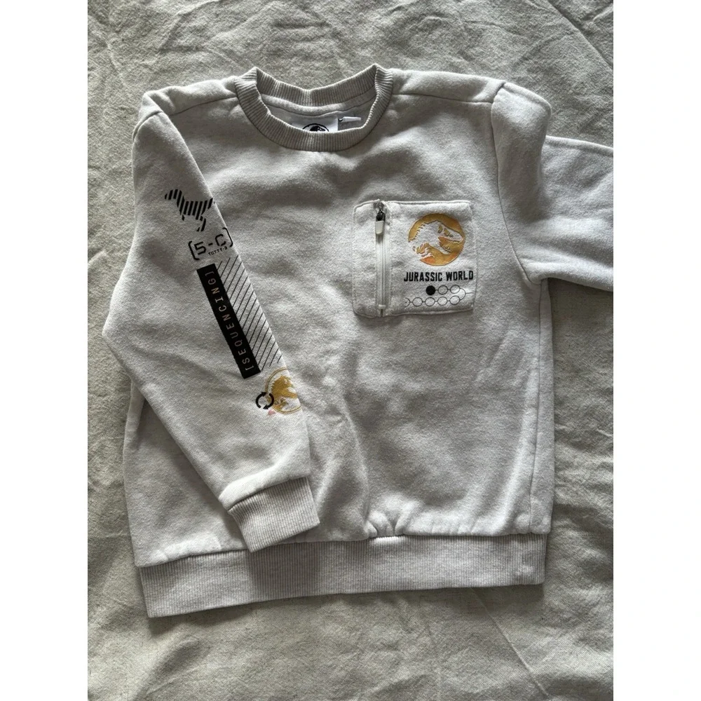 Boys Jurassic World Pullover Sweat Shirt and‎ Pant Set Size 5/6